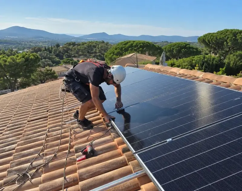 Installateur panneaux solaires Ginestas — pose photovoltaïque sur toiture
