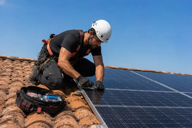 Maintenance et monitoring de panneaux solaires à Ginestas